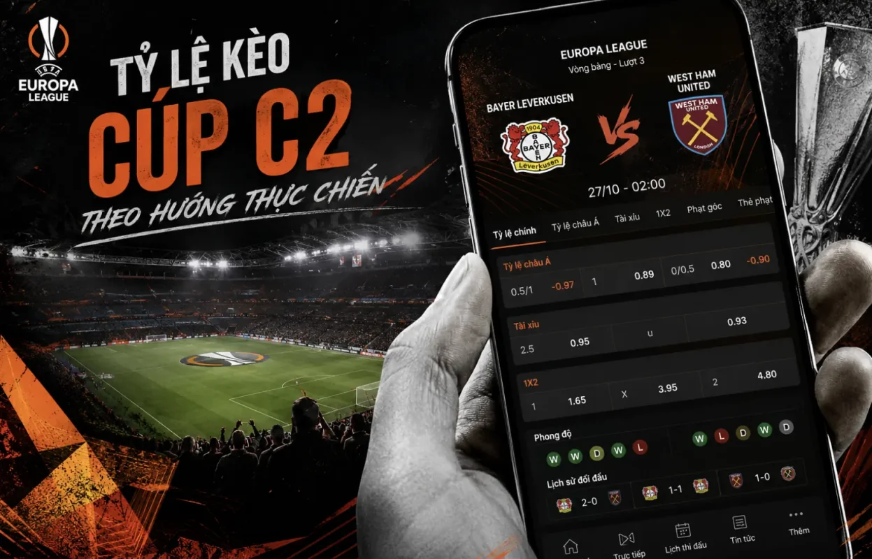 Người xem theo dõi bảng kèo và dữ liệu trận đấu Europa League trên màn hình